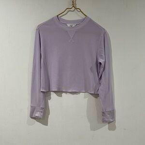 Athleta girl Light Purple Cropped Sweatshirt 12 Y
